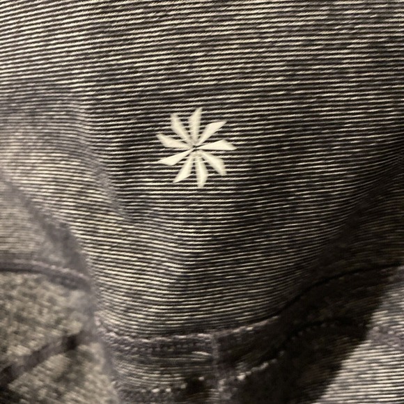 Athleta Workout‎ Pants Tights Small Heater Gray Side Pockets - Picture 2 of 4